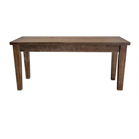 KD GABINETES Mindy Transitional Antique-Style Natural Oak Dining Room Bench KD2194486